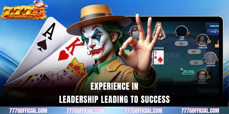 Experience in leadership leading to success