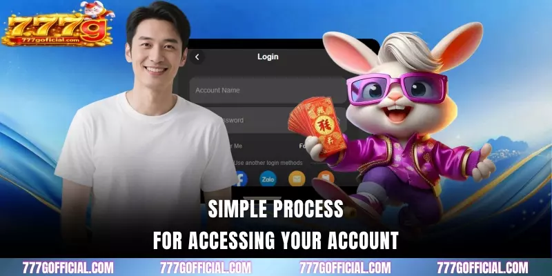 Simple process for accessing your account
